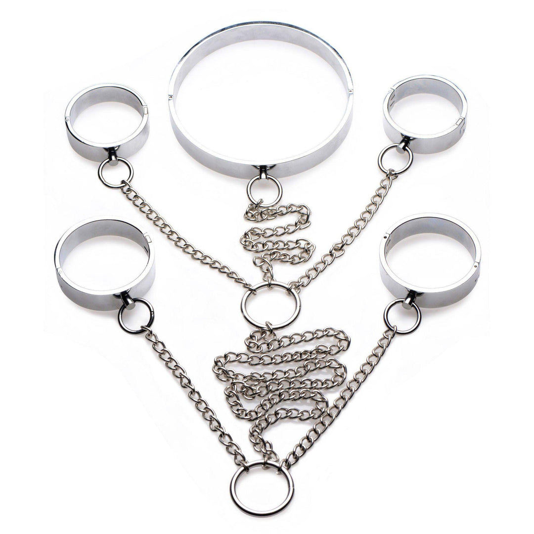 5 Piece Stainless Steel Shackle Set - Small - The Dildo Hub