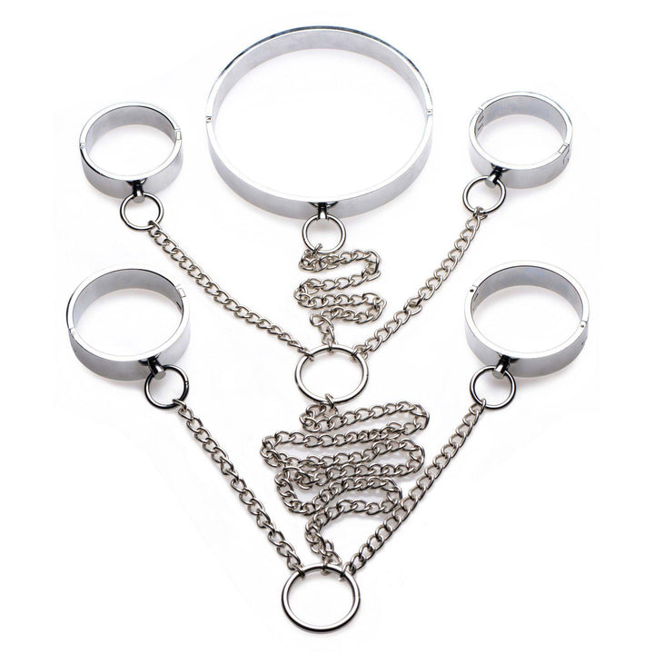 5 Piece Stainless Steel Shackle Set - Small - The Dildo Hub