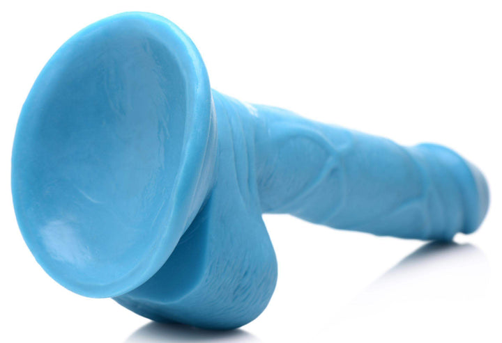 6.5 Inch Realistic Dildo with Balls - Blue - The Dildo Hub