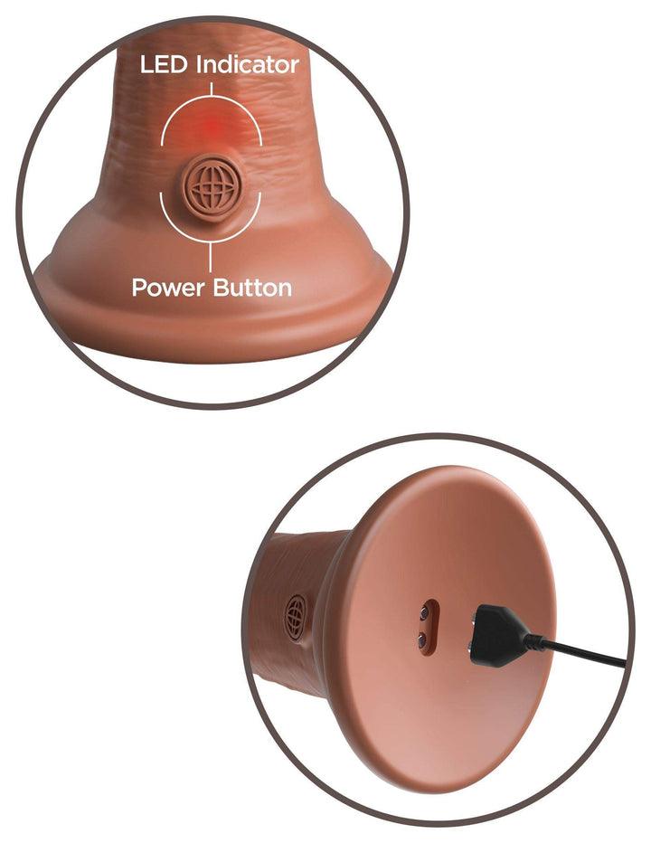 6 Inch King Cock | Realistic Vibrating Dildo - Lifelike Dildo - Vibrating Dildo - The Dildo Hub