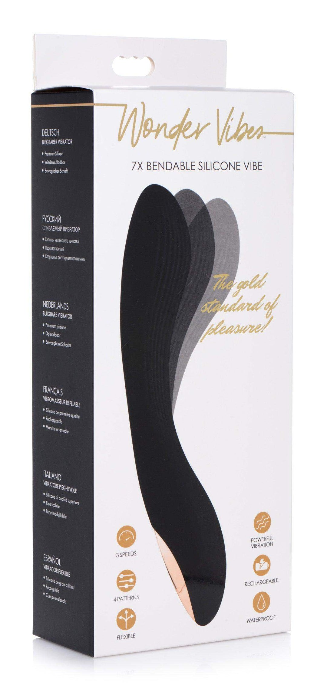 7X Bendable Silicone Vibrator - The Dildo Hub