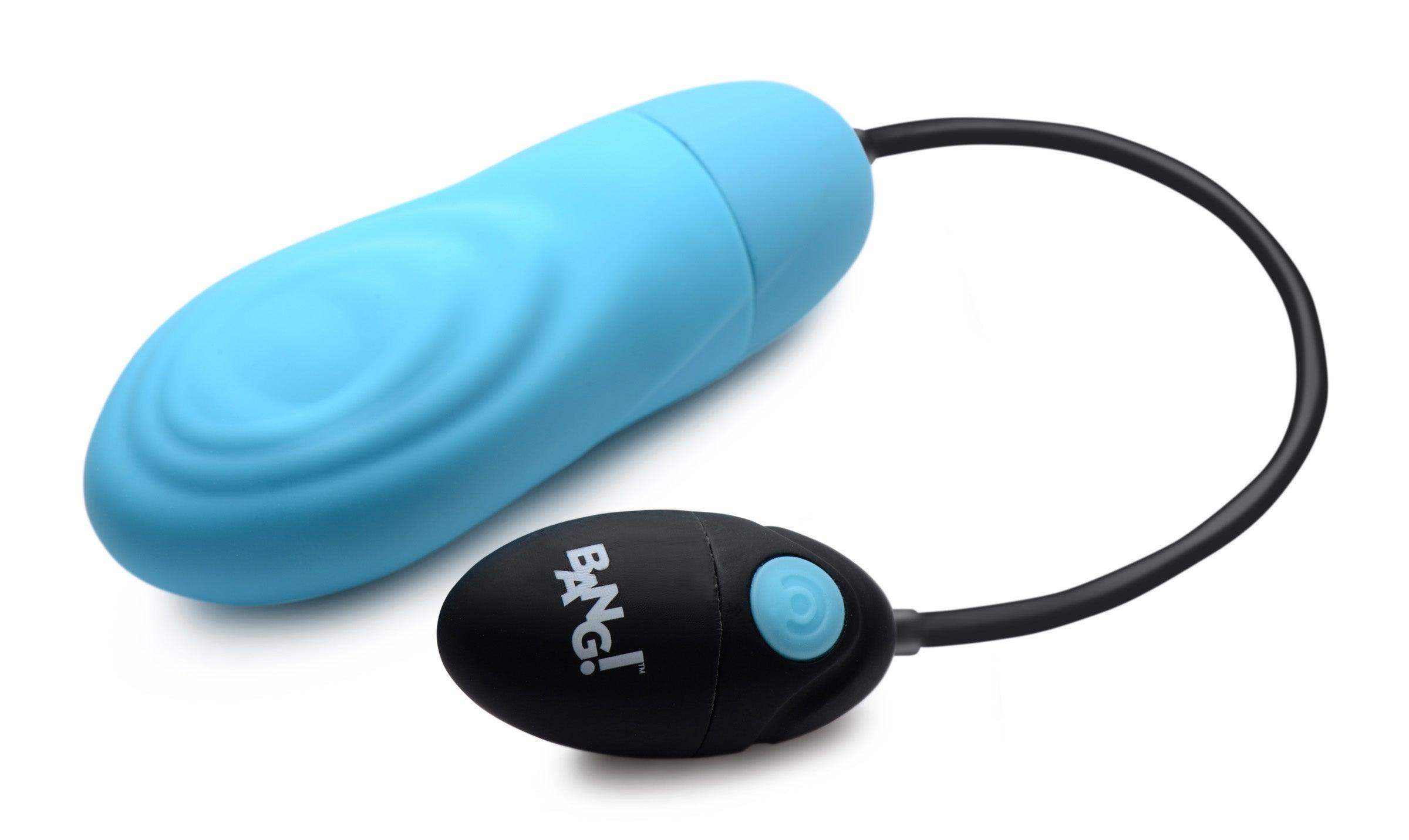 7X Pulsing Rechargeable Silicone Vibrator - Blue  The Dildo Hub