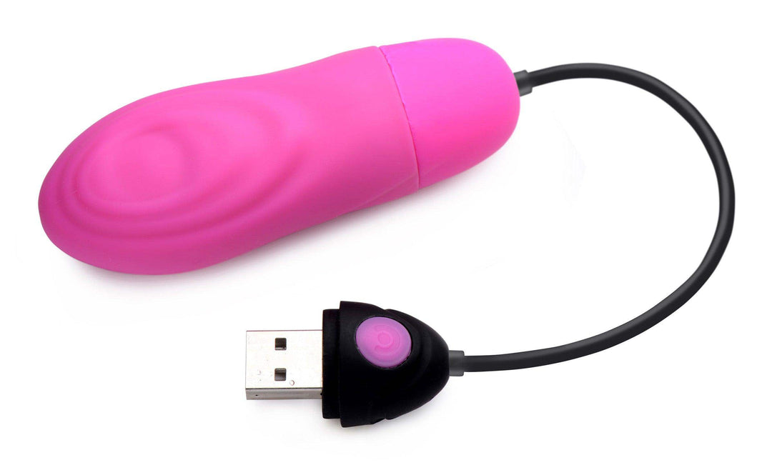 7X Pulsing Rechargeable Silicone Vibrator - Pink - The Dildo Hub