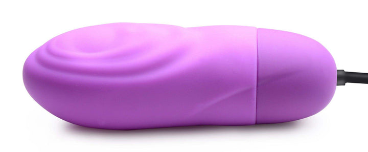 7X Pulsing Rechargeable Silicone Vibrator - Purple - The Dildo Hub