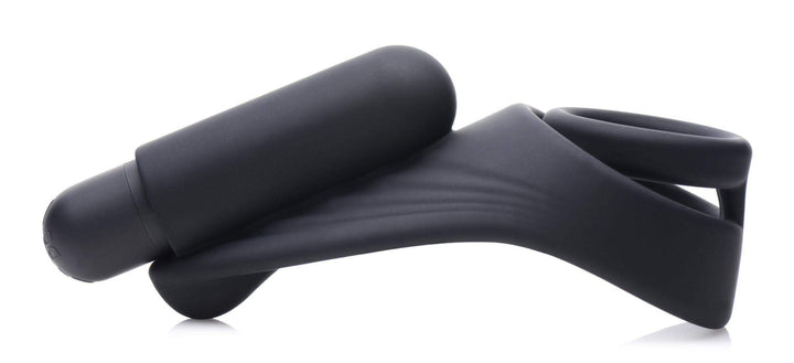 7X Silicone C-Ring with Vibrating Taint Stimulator - The Dildo Hub