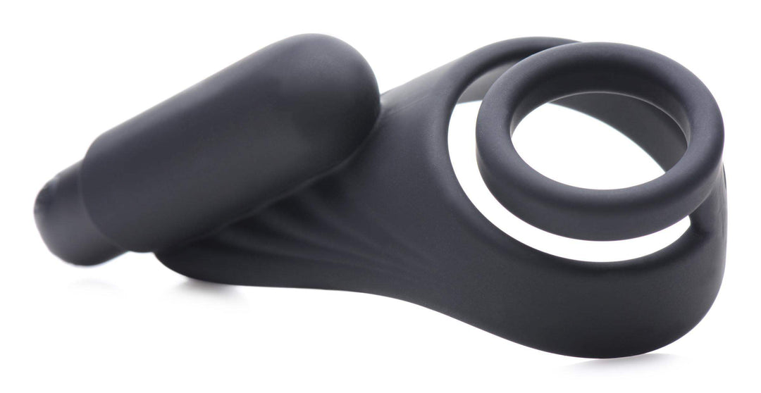 7X Silicone C-Ring with Vibrating Taint Stimulator - The Dildo Hub