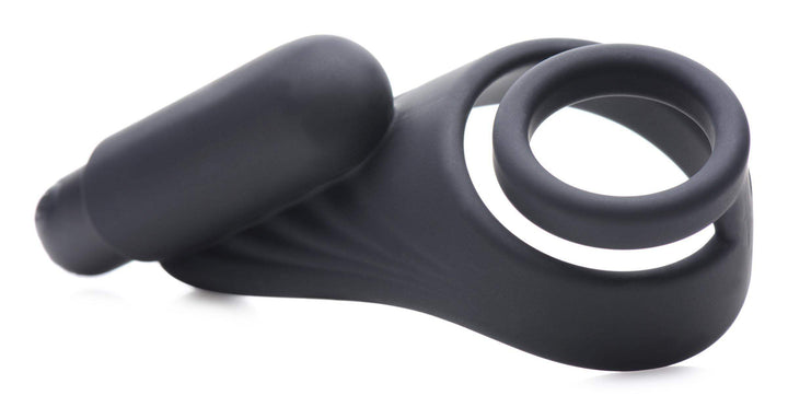 7X Silicone C-Ring with Vibrating Taint Stimulator - The Dildo Hub