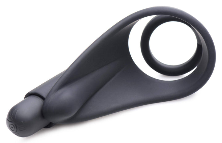 7X Silicone C-Ring with Vibrating Taint Stimulator - The Dildo Hub