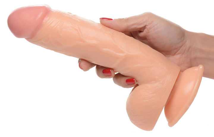 8.25 Inch Dildo Realistic with Balls - Light - The Dildo Hub