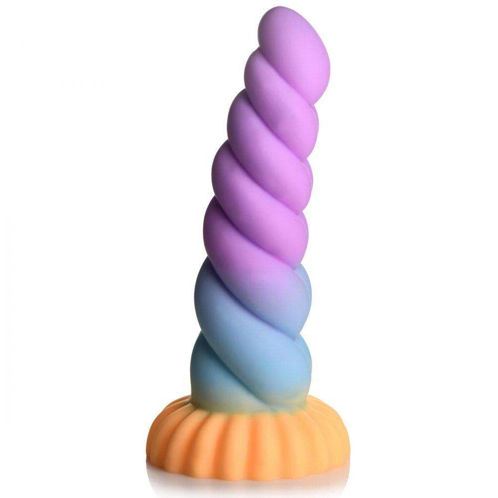 Mystique 8.3 Inch Silicone Unicorn Dildo w/ Suction Cup  The Dildo Hub