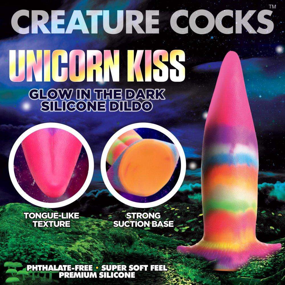 8.4 Inch Unicorn Kiss | Unicorn Dildo - Fantasy Dildo - Glow-in-the-Dark Dildo - The Dildo Hub