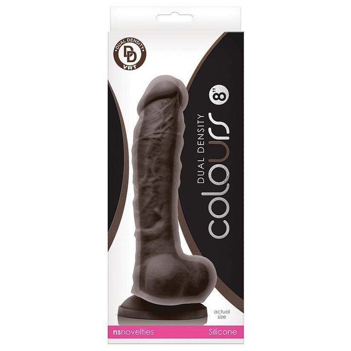 8 Inch Dark Brown Cock | Large Realistic Dildo - Dual Density Dildo - Lifelike Dildo - The Dildo Hub