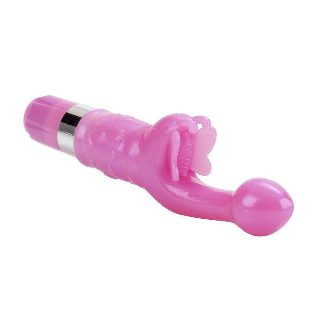 9 Function Butterfly Kiss Platinum Edition Pink Vibrator | CalExotics - The Dildo Hub
