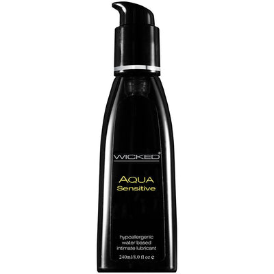 Wicked Aqua Sensitive Hypoallergenic Water Based Lubricant 8.0 Oz  from thedildohub.com