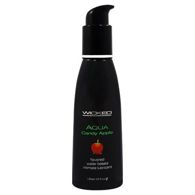 Wicked Aqua Candy Apple Flavored Water-Based Lubricant - 4 Oz.  from thedildohub.com