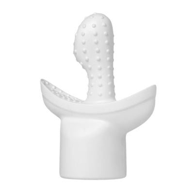 G Tip Wand Massager Attachment- White wand-accessories from Wand Essentials