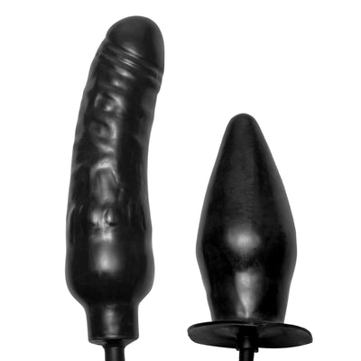 Deuce Double Penetration Inflatable Dildo and Anal Plug inflatable-dildos from Master series