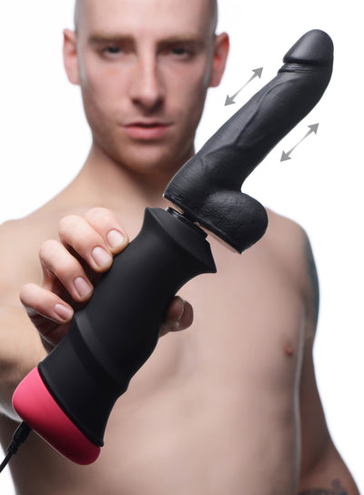 Mega-Pounder Hand-held Thrusting Silicone Dildo vibrating-dildos from LoveBotz