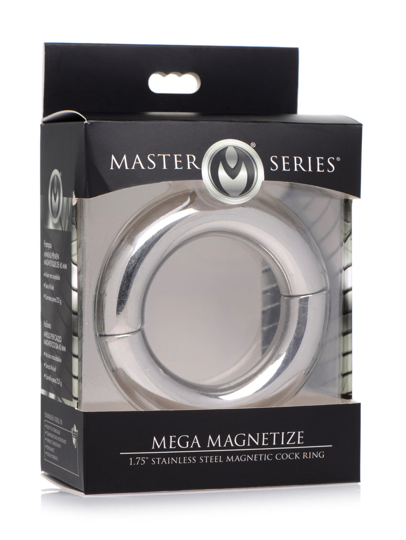 Mega Magnetize Stainless Steel Magnetic Cock Ring cockrings from Master Series