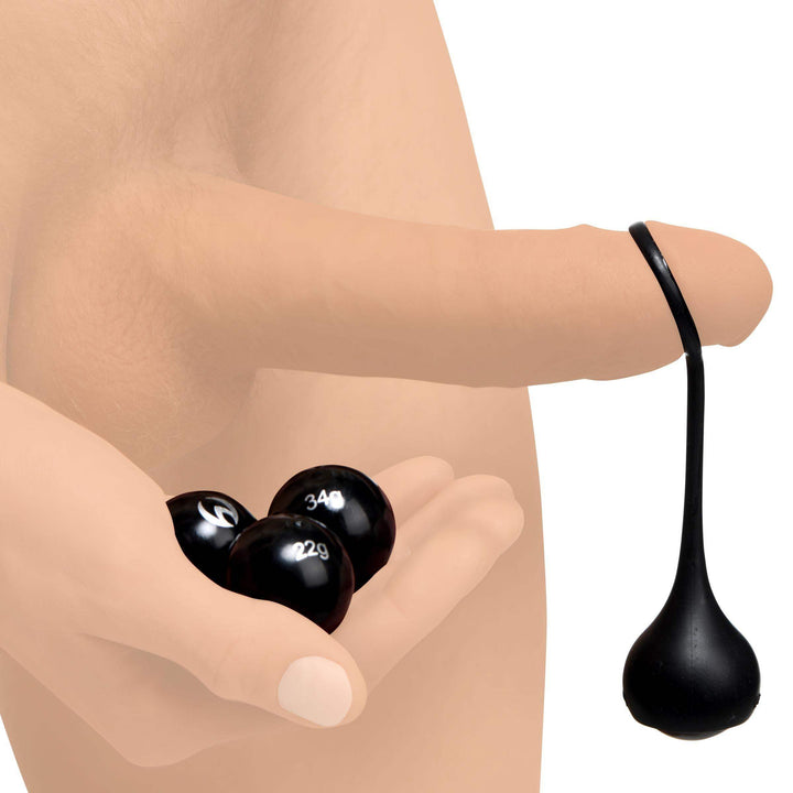 Cock Dangler Silicone Penis Strap with Weights - The Dildo Hub