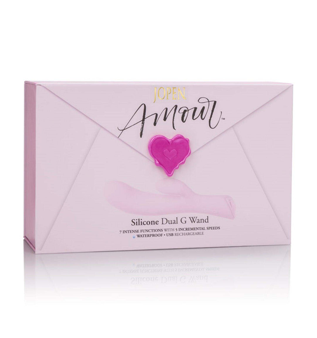 Amour Luxurious Silicone Dual G Wand Rabbit Style Vibrator | Jopen - The Dildo Hub