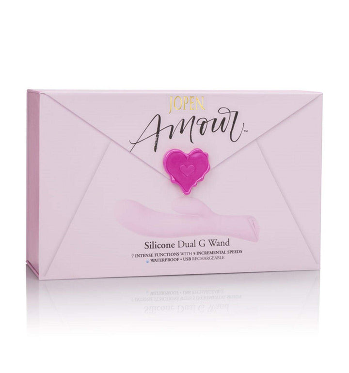 Amour Luxurious Silicone Dual G Wand Rabbit Style Vibrator | Jopen - The Dildo Hub