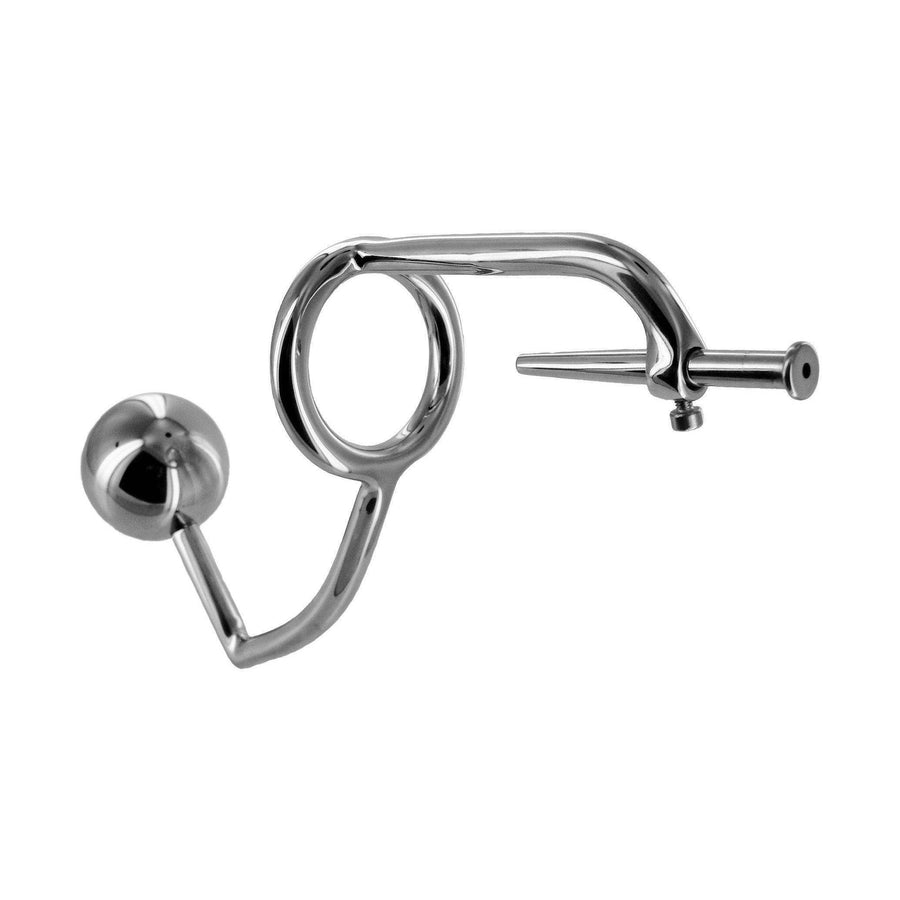 Anal Intruder Cock Ring with Penis Plug - The Dildo Hub