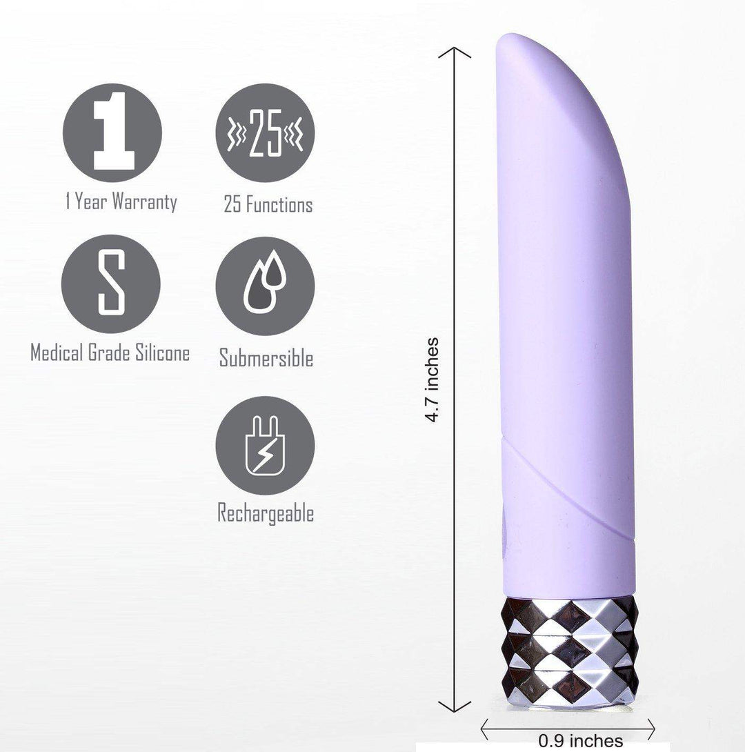ANGEL Crystal Gems USB Rechargeable 25-Function Bullet - The Dildo Hub