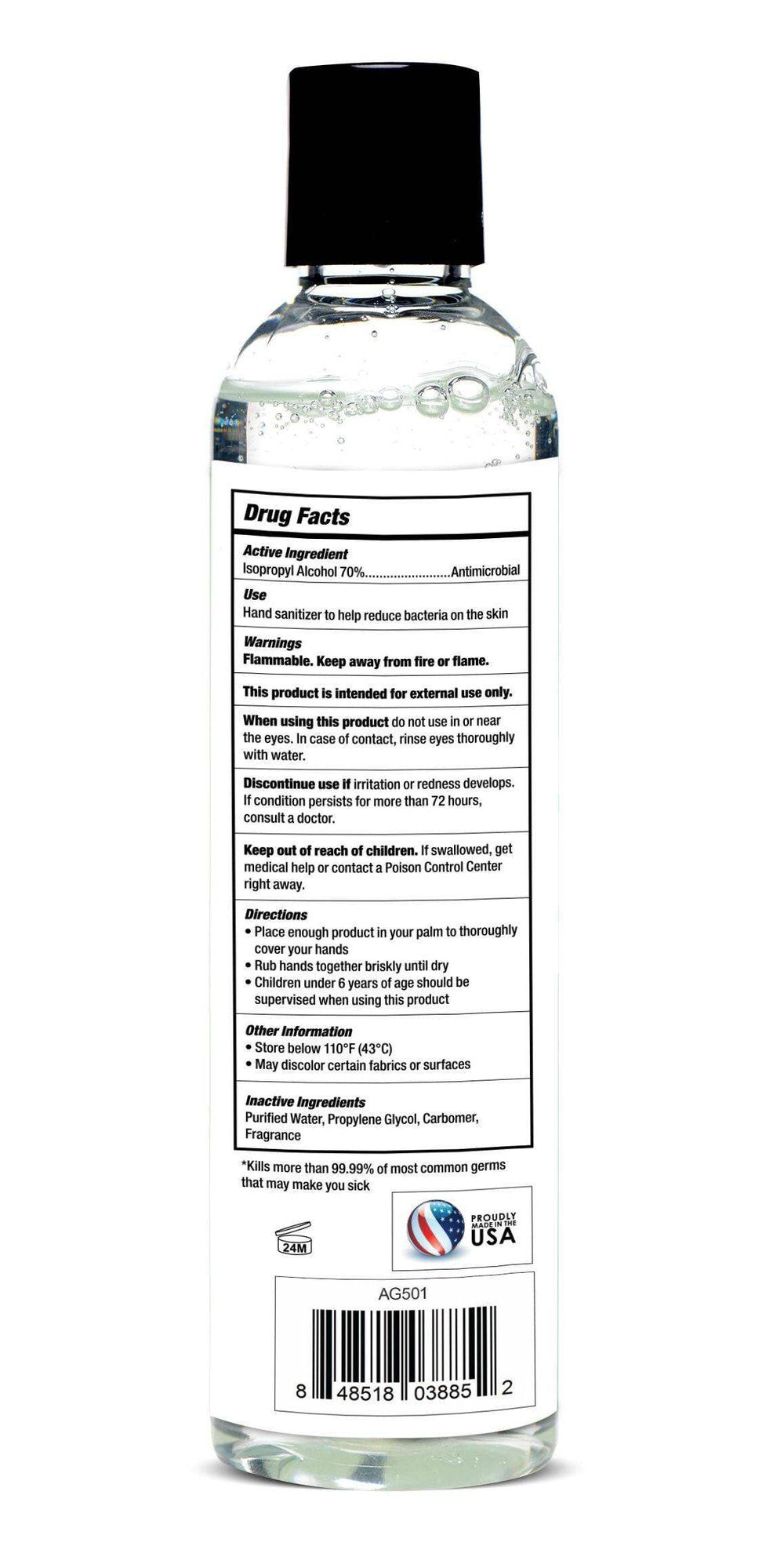 Anti-Bacterial Maximum Strength Hand Sanitizer - 8 oz - The Dildo Hub