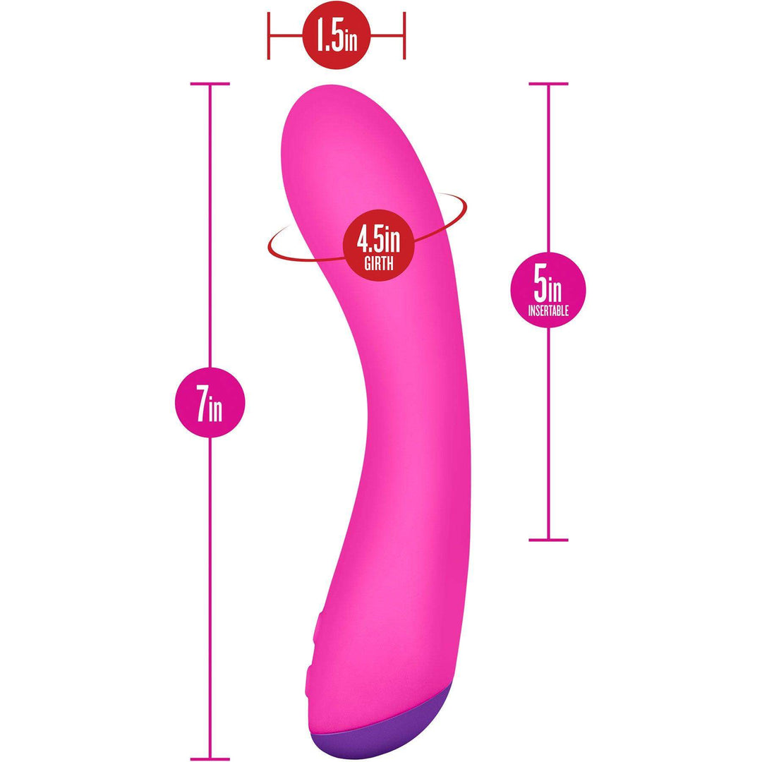 Aria Magnify Luxurious Silicone G-Spot Vibrator | Blush - The Dildo Hub