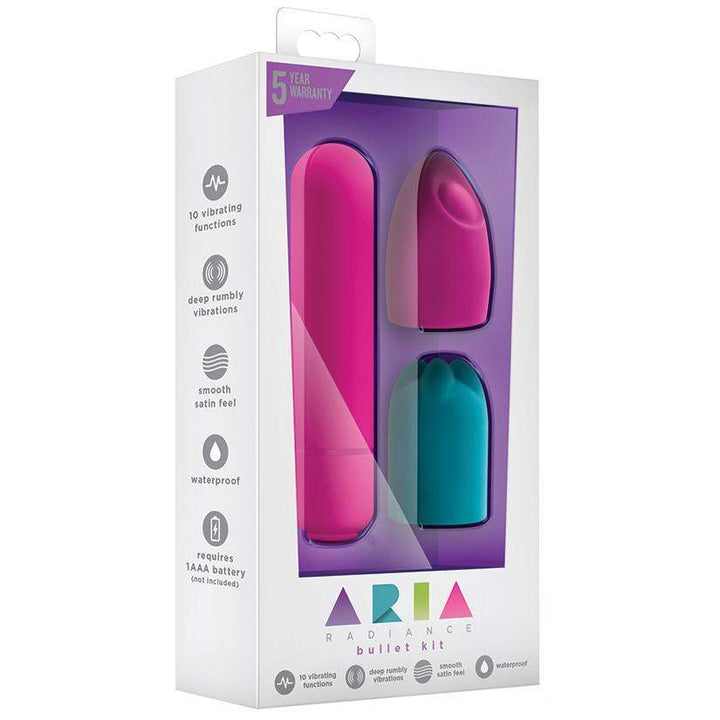 Aria - Radiance - Fuchsia Bullet Vibrator | Blush - The Dildo Hub