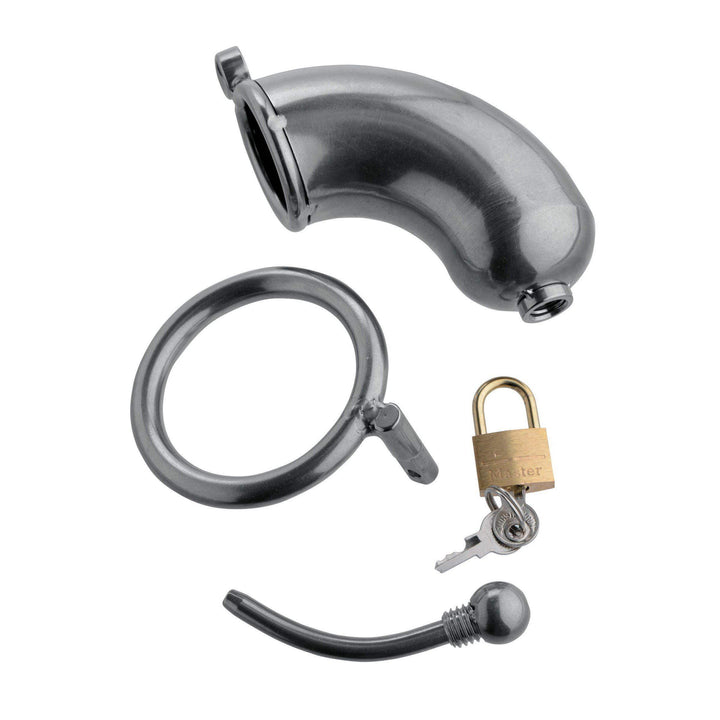 Armor Chastity Cage with Removable Urethral Insert - The Dildo Hub