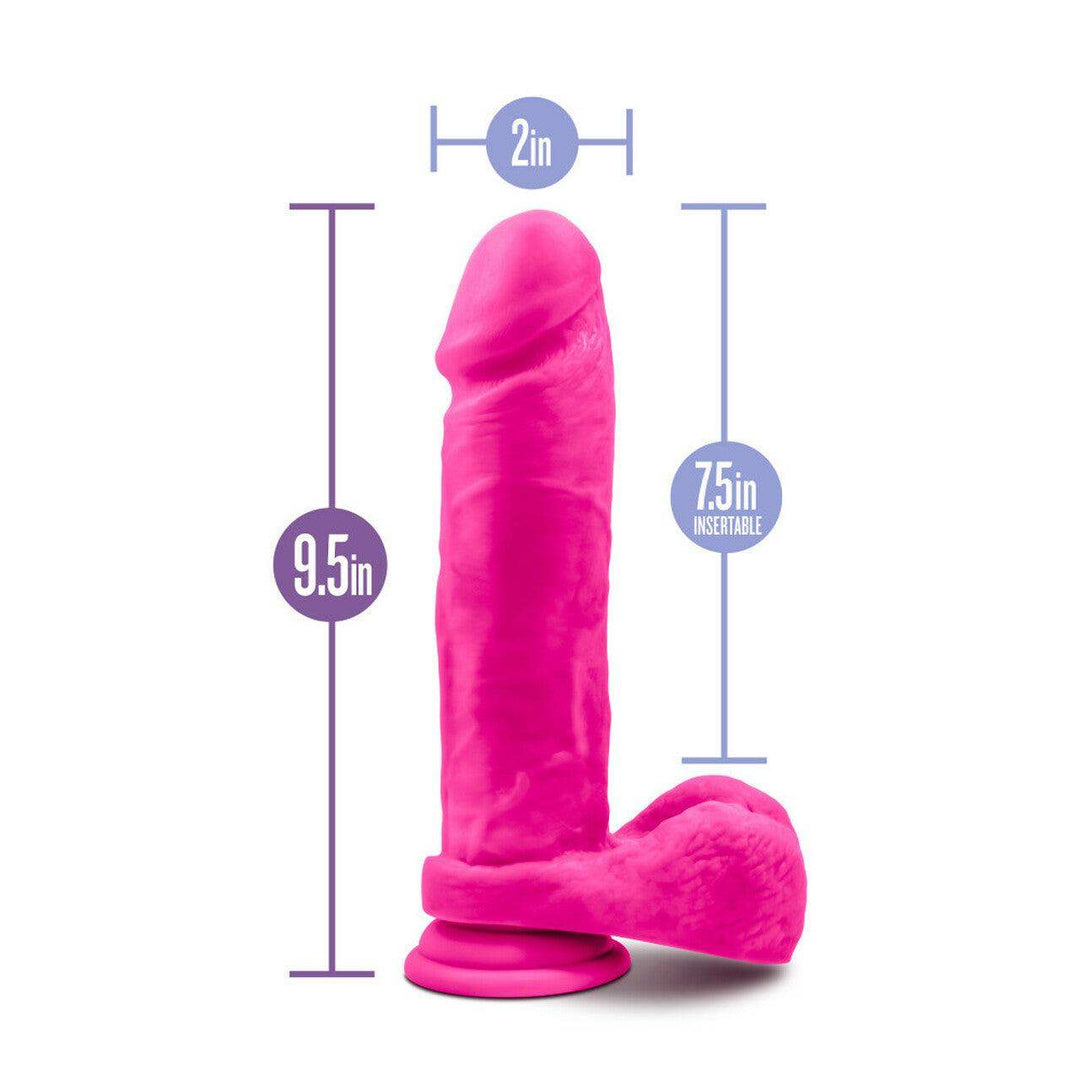 Au Naturel Bold Massive Realistic Dildo - Pink 9 Inches - The Dildo Hub
