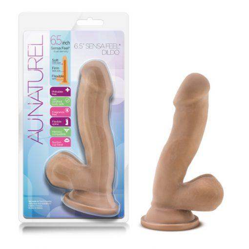Au Naturel Sensa Feel® Latin Realistic Dildo - 6.50 Inches | Blush - The Dildo Hub