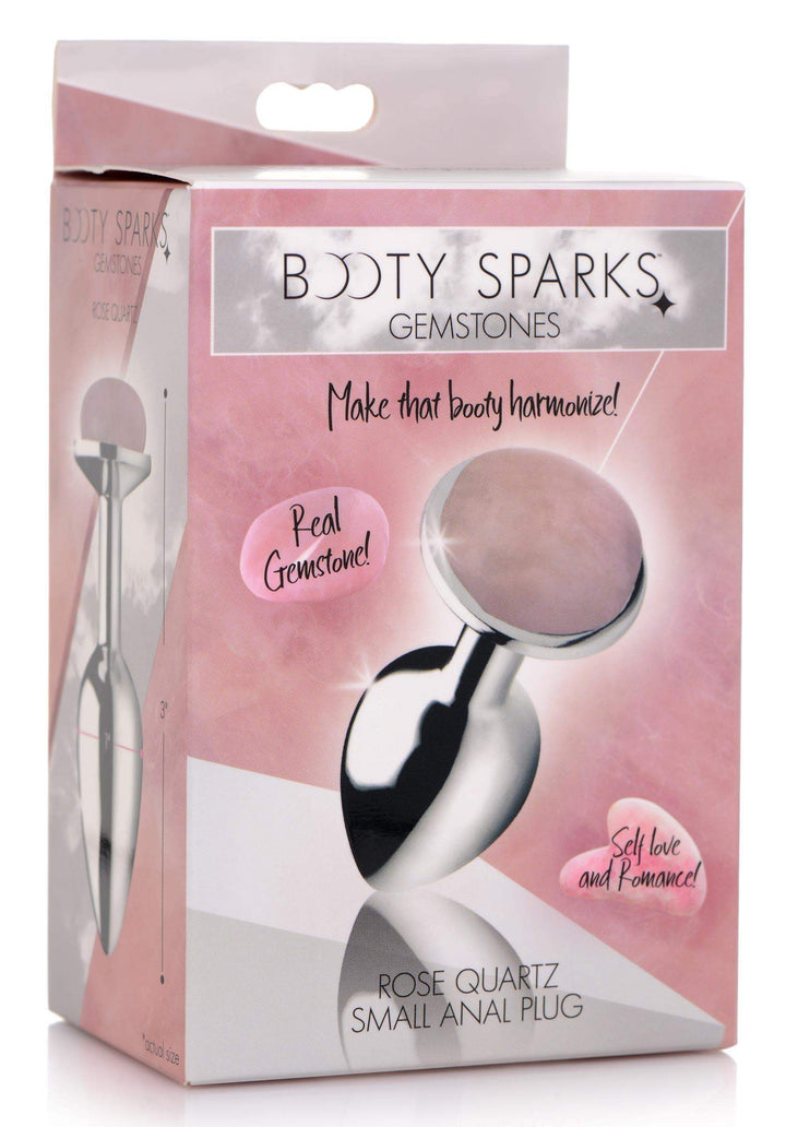 Authentic Rose Quartz Gemstone Anal Plug - Small - The Dildo Hub