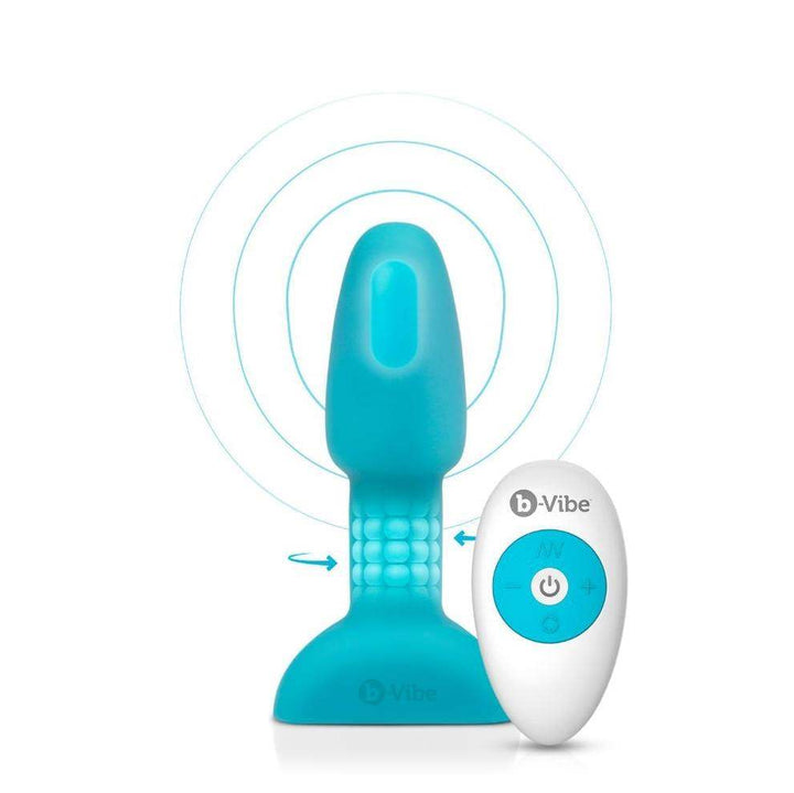 B-Vibe Rimming Plug Petite-Teal - The Dildo Hub