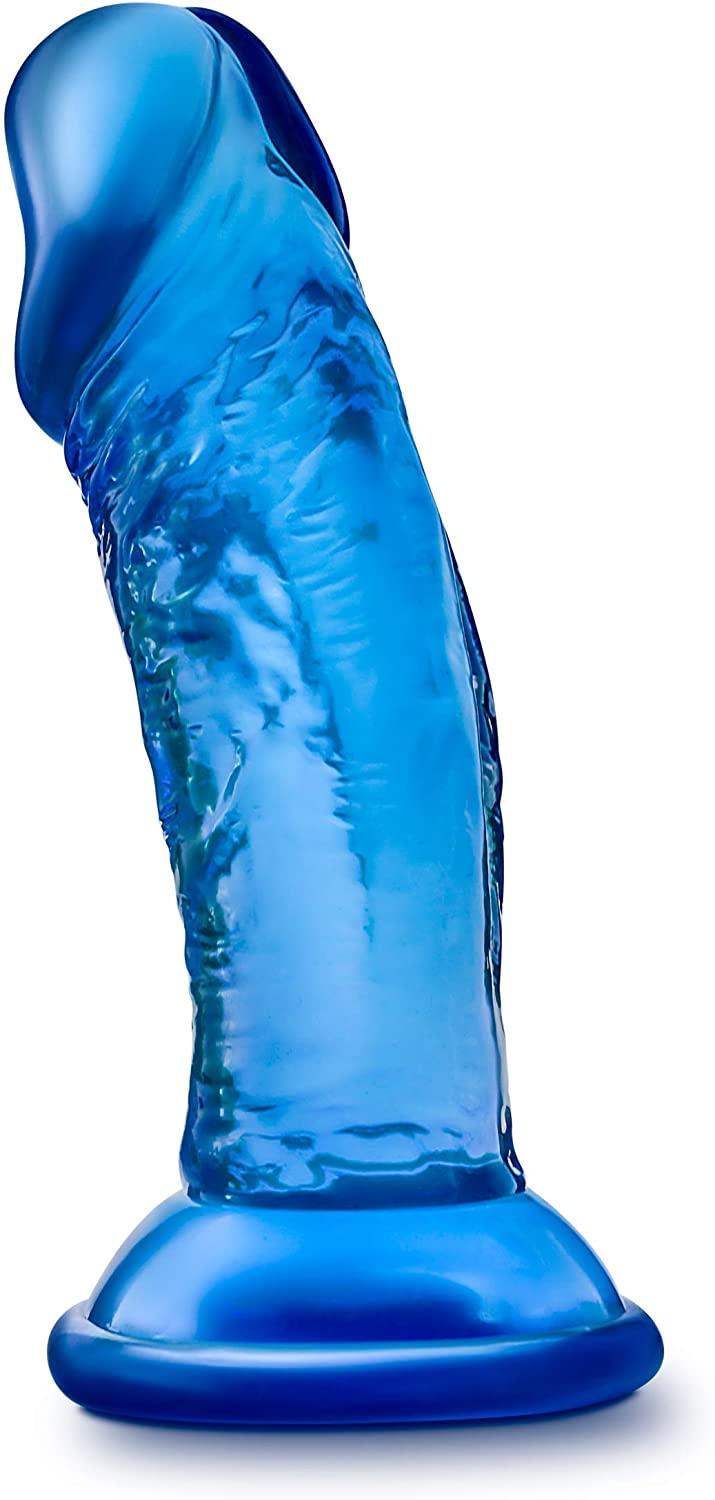 B Yours Sweet N Small Blue Realistic Dildo - 4 Inches | Blush - The Dildo Hub
