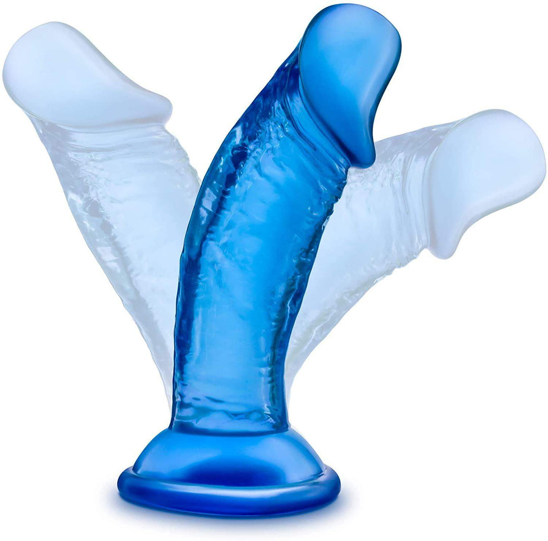 B Yours Sweet N Small Blue Realistic Dildo - 4 Inches | Blush - The Dildo Hub
