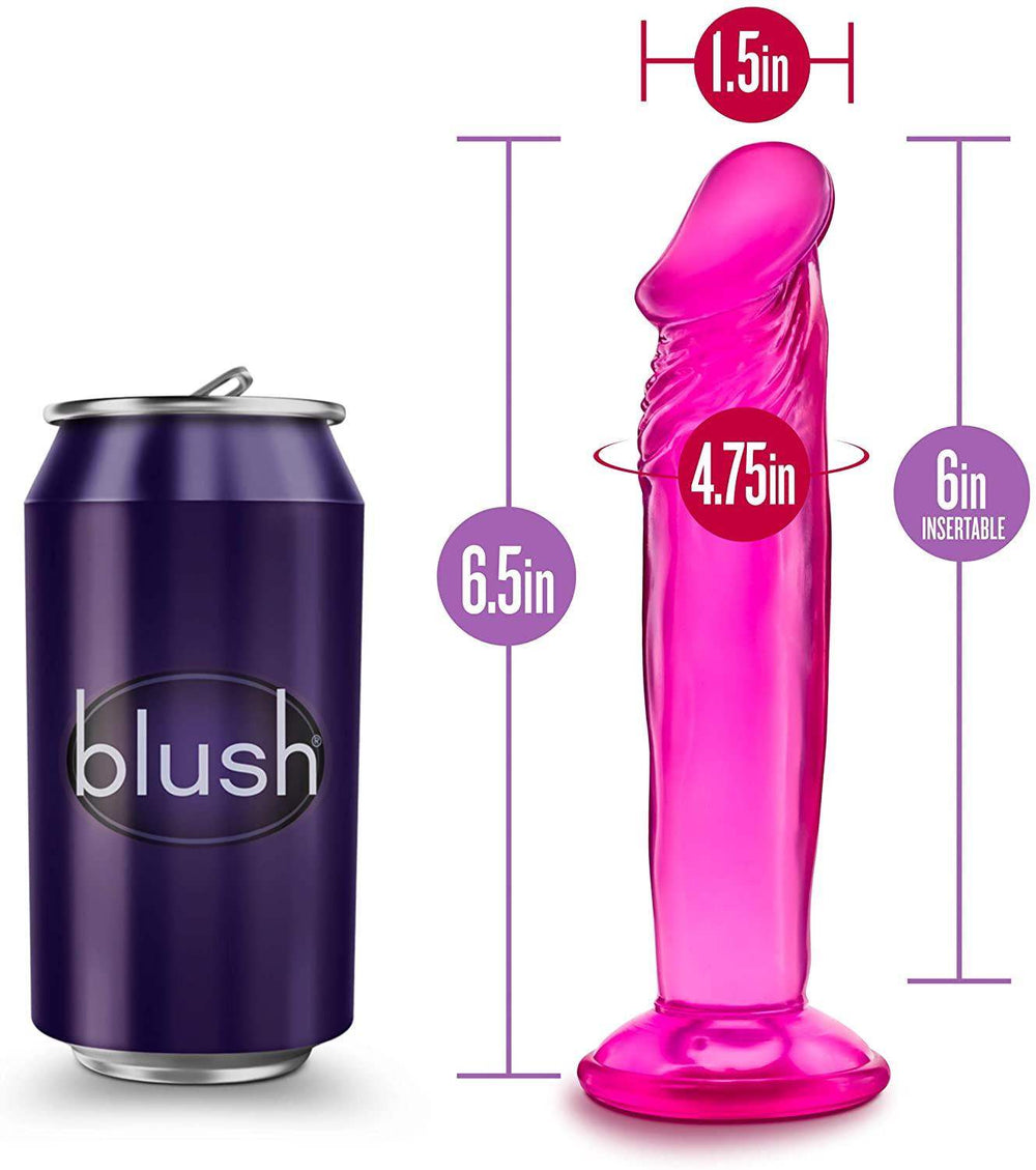 B Yours Sweet N Small Pink Realistic Dildo - 6 Inches | Blush - The Dildo Hub