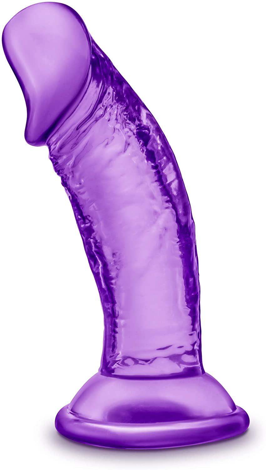 B Yours Sweet N Small Purple Realistic Dildo - 4 Inches | Blush - The Dildo Hub
