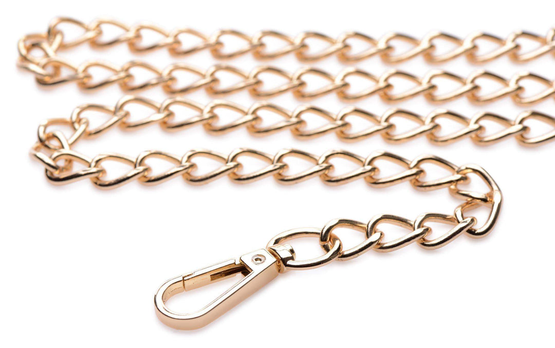 Black and Gold Collar with Leash Kit - The Dildo Hub