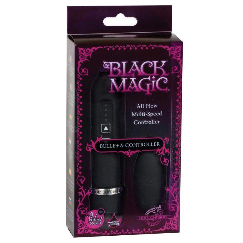 Black Magic Bullet Luxurious Vibrator & Controller | Doc Johnson - The Dildo Hub