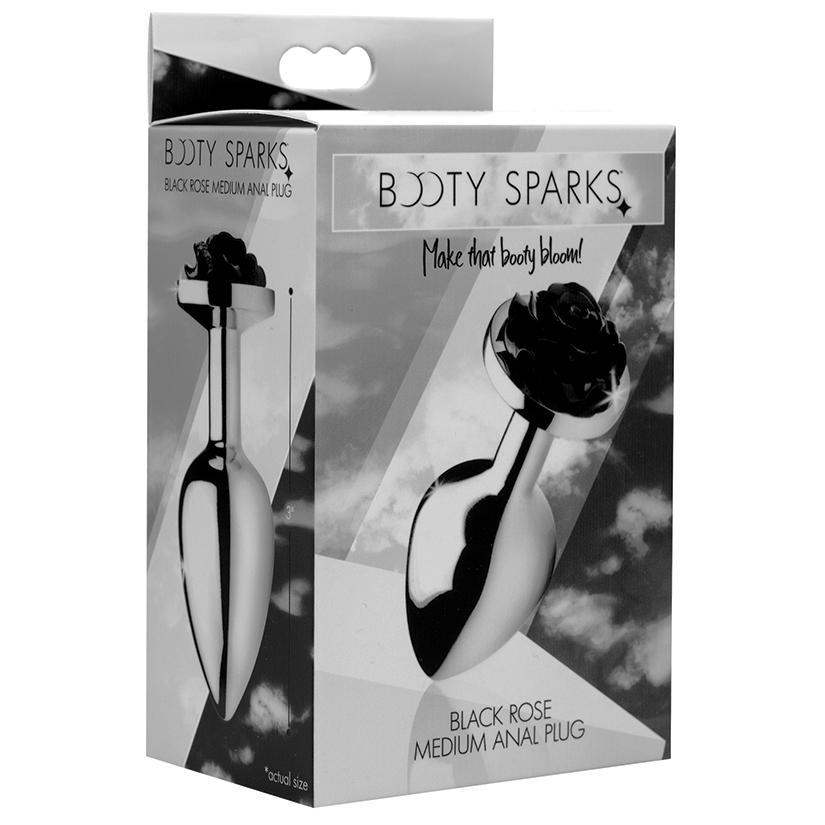 Black Rose Anal Plug - Medium - The Dildo Hub