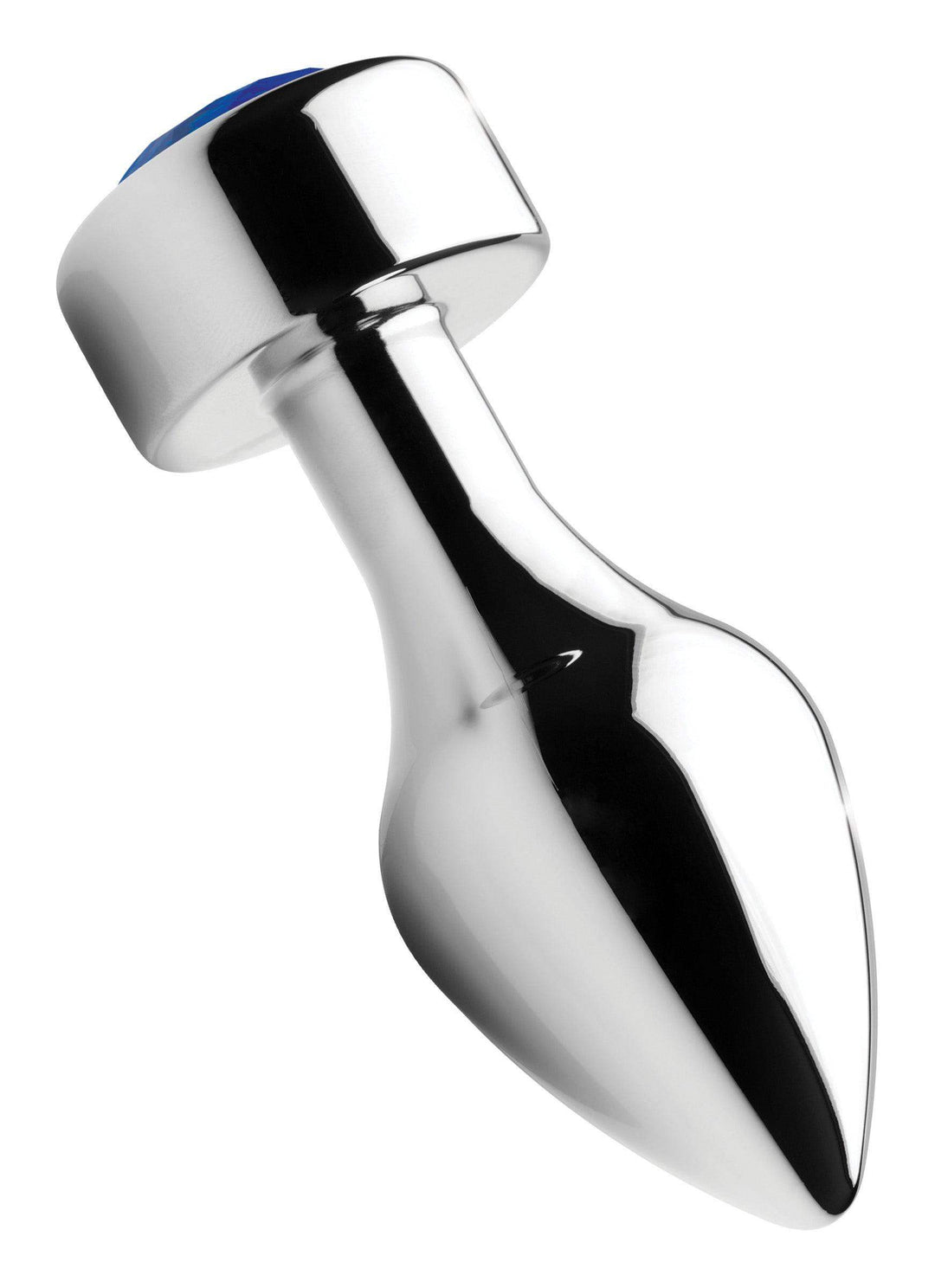 Blue Gem Weighted Anal Plug - Medium - The Dildo Hub