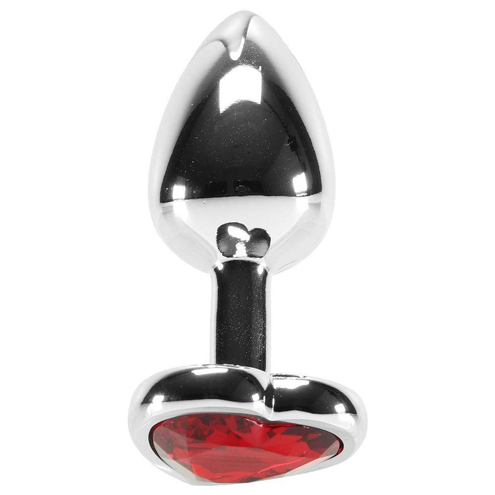 Booty Sparks Red Heart Gem Small Anal Plug - The Dildo Hub