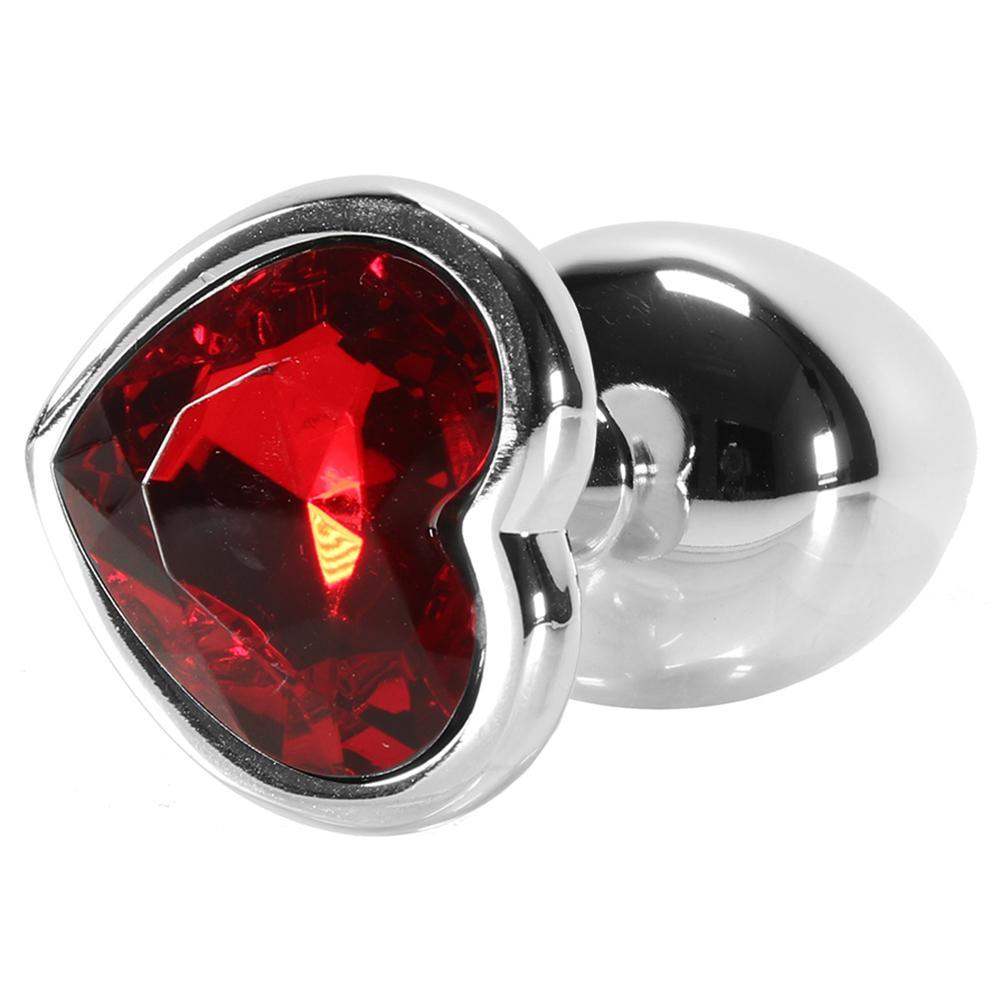 Booty Sparks Red Heart Gem Small Anal Plug - The Dildo Hub