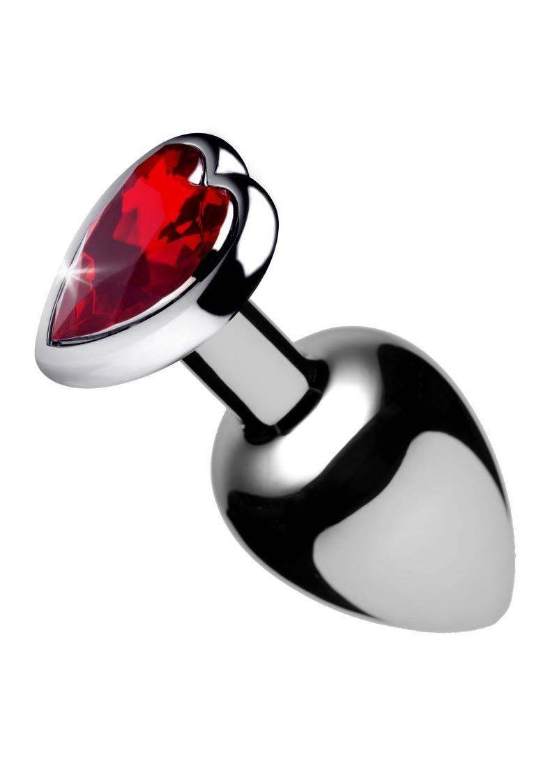 Booty Sparks Red Heart Gem Small Anal Plug - The Dildo Hub