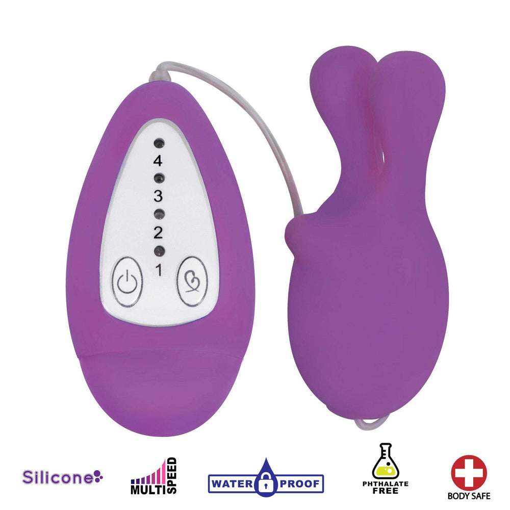 Bounce Silicone Bunny Bullet Vibe- Purple - The Dildo Hub