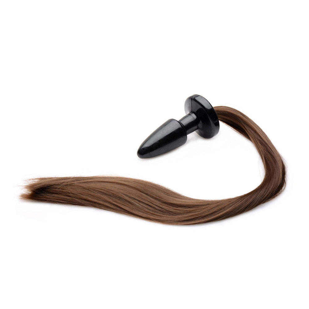 Brunette Pony Tail Anal Plug - The Dildo Hub