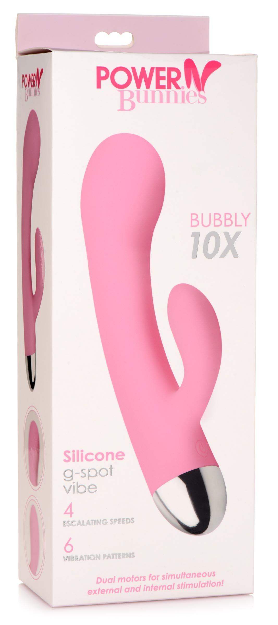 Bubbly 10X Silicone G-Spot Vibrator - The Dildo Hub